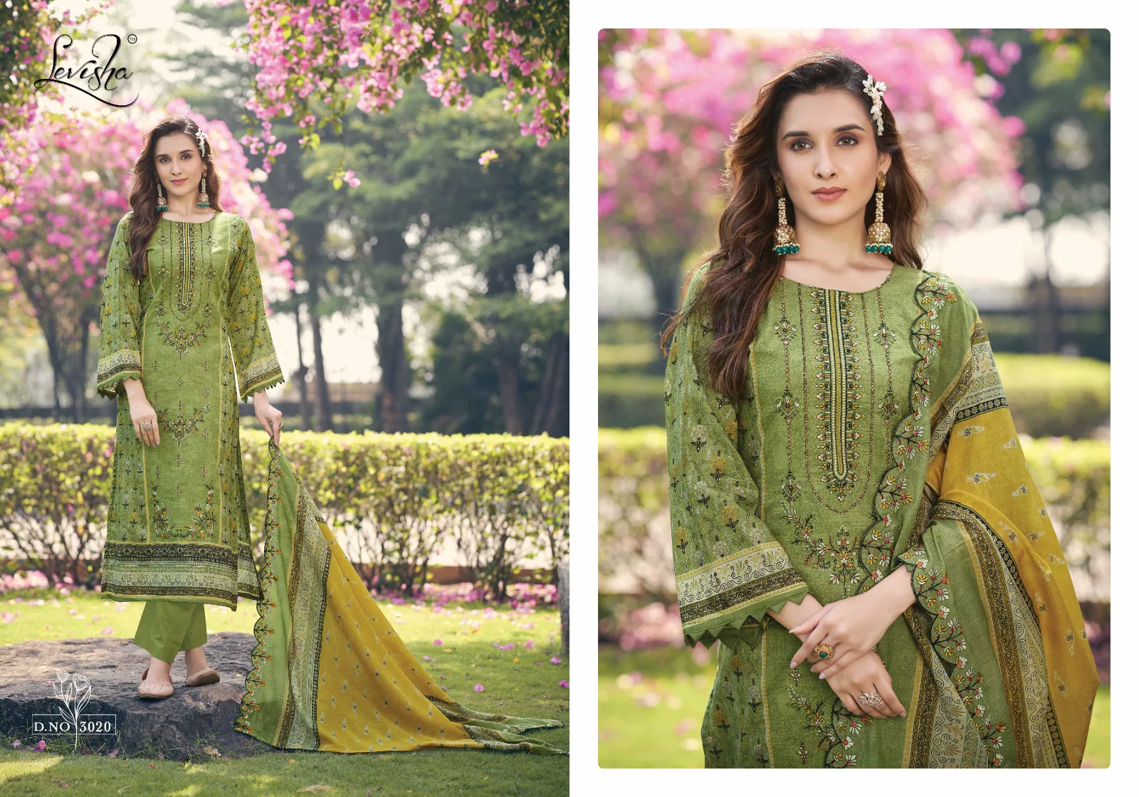Madhubala 3 By Levisha Cambric Cotton Dress Material Wholesalers In Delhi